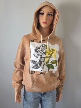 Graphic Hoodie with Rose Design